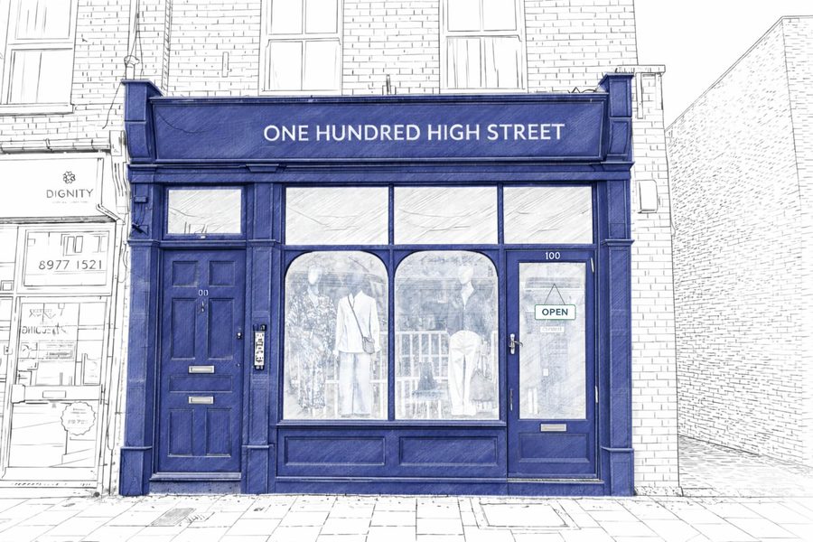 One Hundred High Street storefront